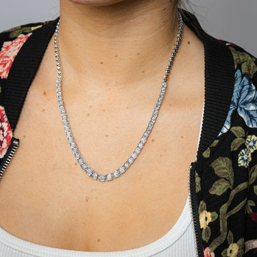 1/3 Carat Diamond Necklace 45cm in Sterling Silver
