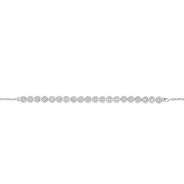 1/5 Carat Diamond Fancy Bracelet Adjustable 24cm in Sterling Silver