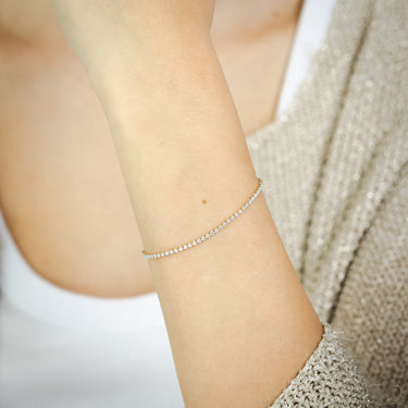 1 Carat Diamond Tennis Bracelet in 10ct Yellow Gold