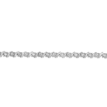 0.45 Carat Diamond 18cm Bracelet in Sterling Silver