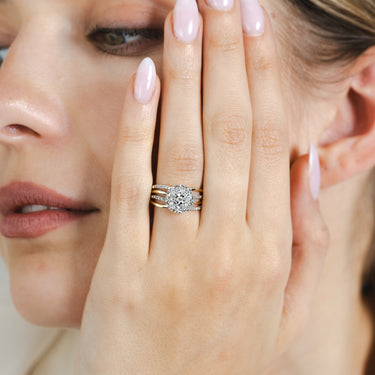 1/5 Carat Diamond Dress Ring in 9ct Yellow Gold