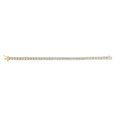 1/4 Carat Diamond 18.5cm Bracelet in Gold Plated Sterling Silver