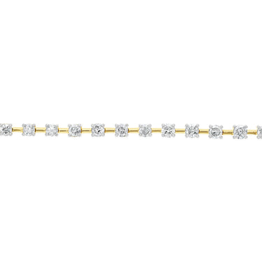 2 Carats Diamond Tennis Bracelet 17.5 cm in 9ct Yellow Gold