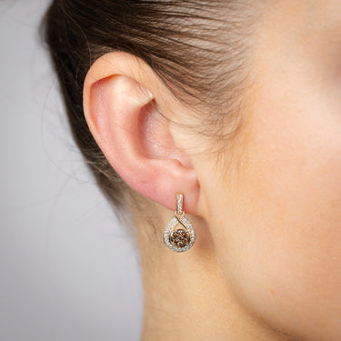 1/2 Carat Australian Diamond Stud Earrings in 9ct Yellow Gold