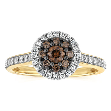 1/2 Carat Australian Diamond Ring in 9ct Yellow Gold