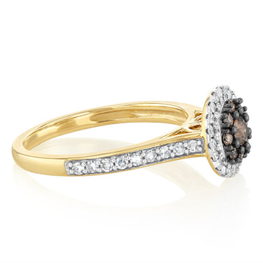 1/2 Carat Australian Diamond Ring in 9ct Yellow Gold