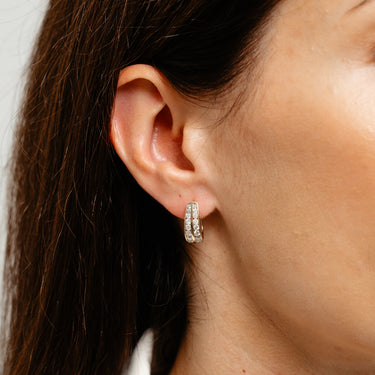 1 Carat Diamond Hoop arrings in 9ct Yellow Gold