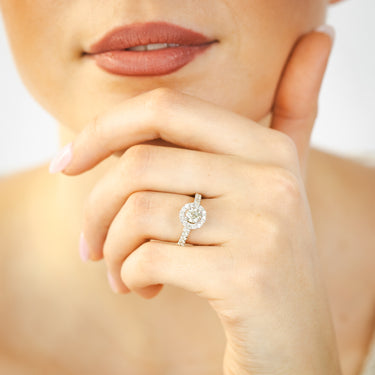 1.00 Carat Diamond Ring With 1/2 Carat Australian Diamond Centre in 9ct Yellow Gold