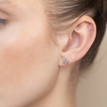 1/4 Carat Diamond Stud Earrings in 9ct Yellow Gold