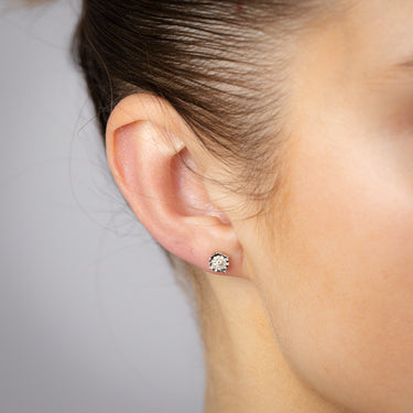 0.15 Carat Stud Diamond Earrings in 9ct Yellow Gold