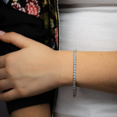 1 Carat Diamond Tennis Bracelet in 9ct White Gold