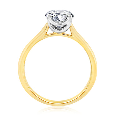 1.40 Carat Diamond Solitaire Ring in 9ct Yellow Gold