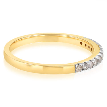 0.15 Carat Diamond Eternity Ring in 9ct Yellow Gold