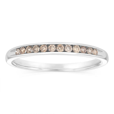 0.15 Carat Diamond Eternity Ring in 9ct White Gold
