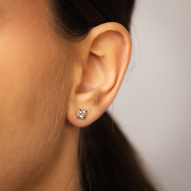 1/2 Carat Diamond Stud Earrings in 9ct Yellow Gold