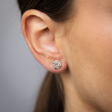 1 Carat Diamond Stud Earrings in 9ct Yellow Gold