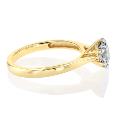 1 Carat Australian Diamond Solitaire Ring  in 9ct Yellow Gold