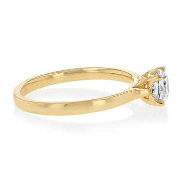 0.70 Carat Diamond Solitaire Ring in 9ct Yellow Gold