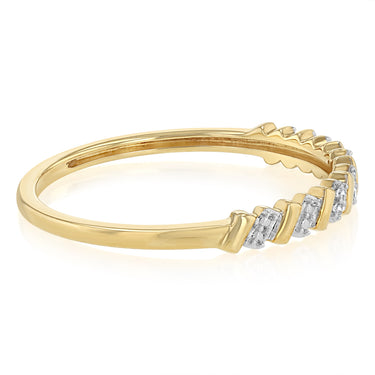 1/5 Carat Diamond Dress Ring in 9ct Yellow Gold