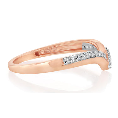 1/6 Carat Diamond Eternity Ring in 9ct Rose Gold