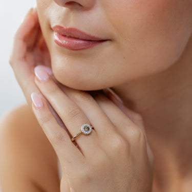 1/2 Carat Diamond Ring with Australian Diamond in 9ct Yellow Gold