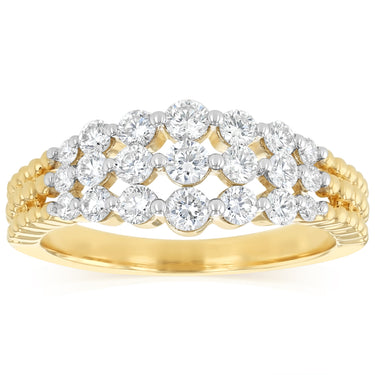 3/4 Carat Diamond Ring in 14ct Yellow Gold
