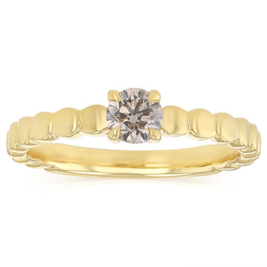 1/3 Carat Australian Diamond Solitaire Ring in 9ct Yellow Gold