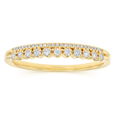 0.18 Carat Diamond Eternity Ring in 9ct Yellow Gold