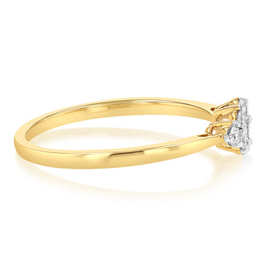 0.31 Carat Diamond Ring in 9ct Yellow Gold