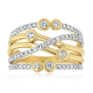 0.66 Carat Diamond Ring in 9ct Yellow Gold