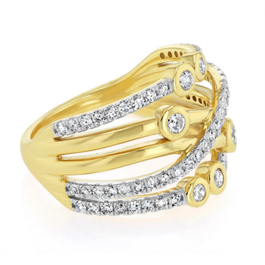 0.66 Carat Diamond Ring in 9ct Yellow Gold
