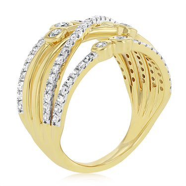 0.66 Carat Diamond Ring in 9ct Yellow Gold