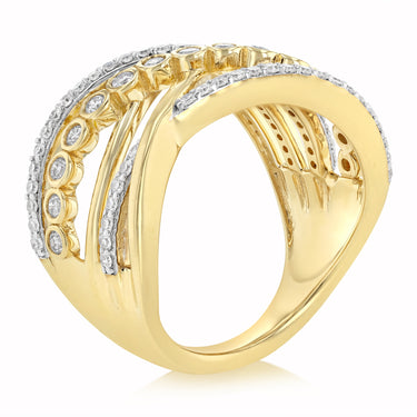 0.62 Carat Diamond Ring in 9ct Yellow Gold