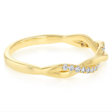 1/6 Carat Diamond Eternity Ring in 9ct Yellow Gold