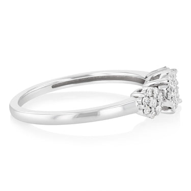 1/3 Carat Diamond Trilogy Ring in 9ct Yellow Gold