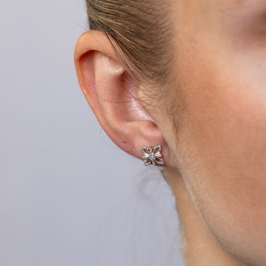 1/10 Carat Diamond Stud Earrings in 9ct Yellow Gold