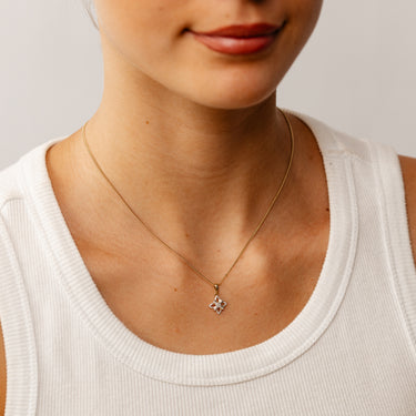 Diamond Pendant in 9ct Yellow Gold