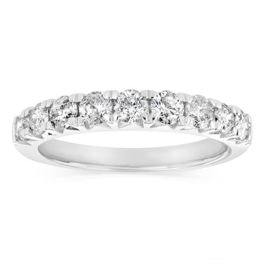 0.95 Carat Diamond Eternity Ring in 10ct White Gold
