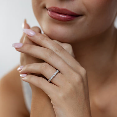 0.45 Carat Diamond Eternity Ring in 10ct white Gold