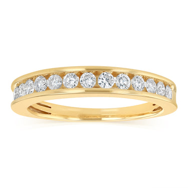 0.45 Carat Diamond Eternity Ring in 10ct Yellow Gold