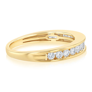 0.45 Carat Diamond Eternity Ring in 10ct Yellow Gold