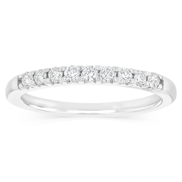 1/5 Carat Diamond Eternity Ring in 10ct White Gold
