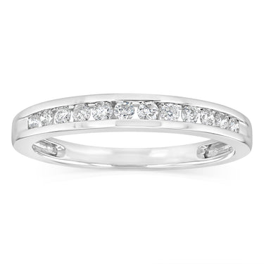 1/5 Carat Diamond Eternity Ring in 10ct White Gold