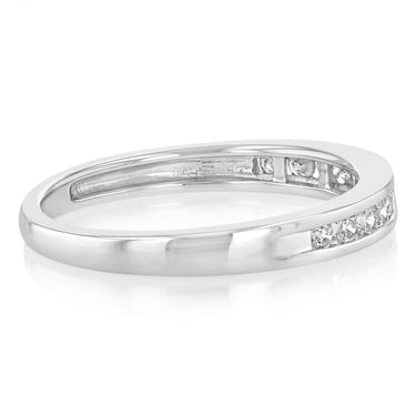 1/5 Carat Diamond Eternity Ring in 10ct White Gold