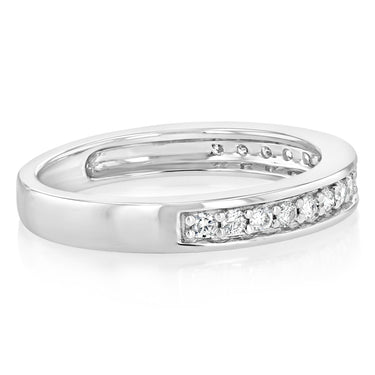 1/5 Carat Diamond Eternity Ring in 10ct White Gold