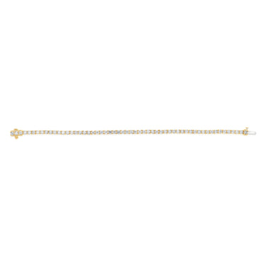 4.90 Carat Diamond Tennis Bracelet in 10ct Yellow Gold