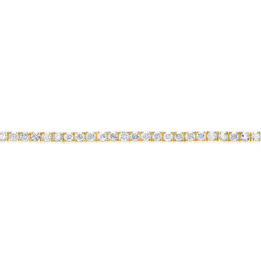 4.90 Carat Diamond Tennis Bracelet in 10ct Yellow Gold