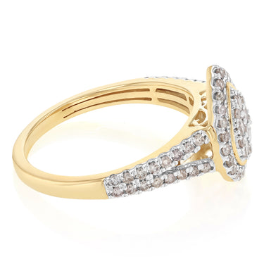 1/2 Carat Diamond Ring in 9ct Yellow Gold