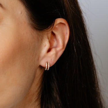 1/6 Carat Diamond Stud Earrings in 10ct Yellow Gold