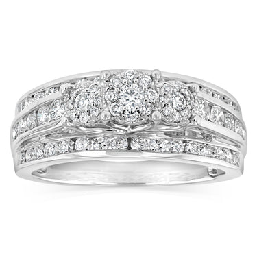 0.95 Carat Diamond Ring in 14ct White Gold
